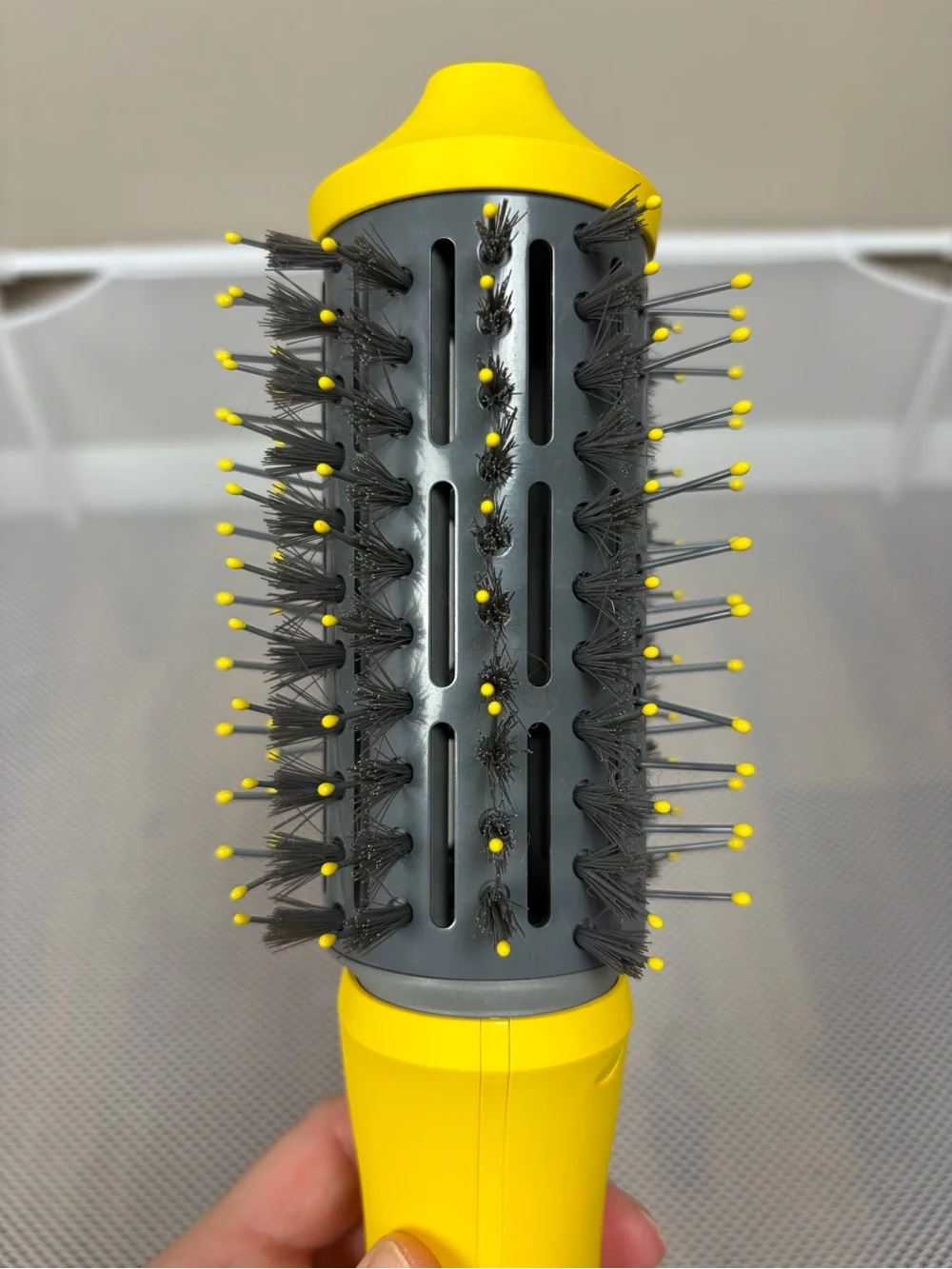 Drybar The Double Shot Oval Blow-Dryer Brush | Yellow Hot Hair Styler Tool EUC